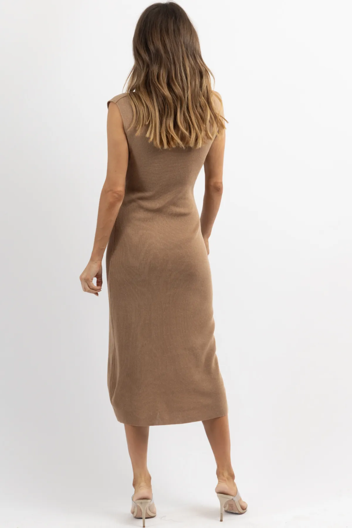 SANTA ROSA CAMEL SWEATER DRESS