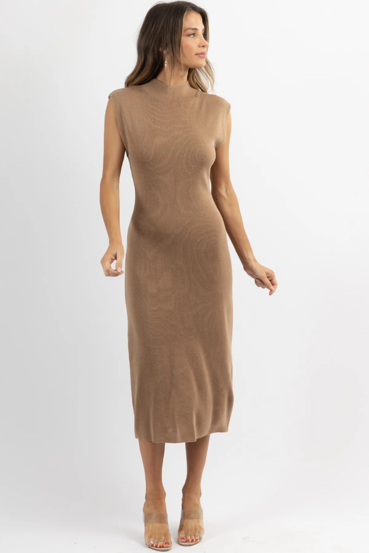 SANTA ROSA CAMEL SWEATER DRESS