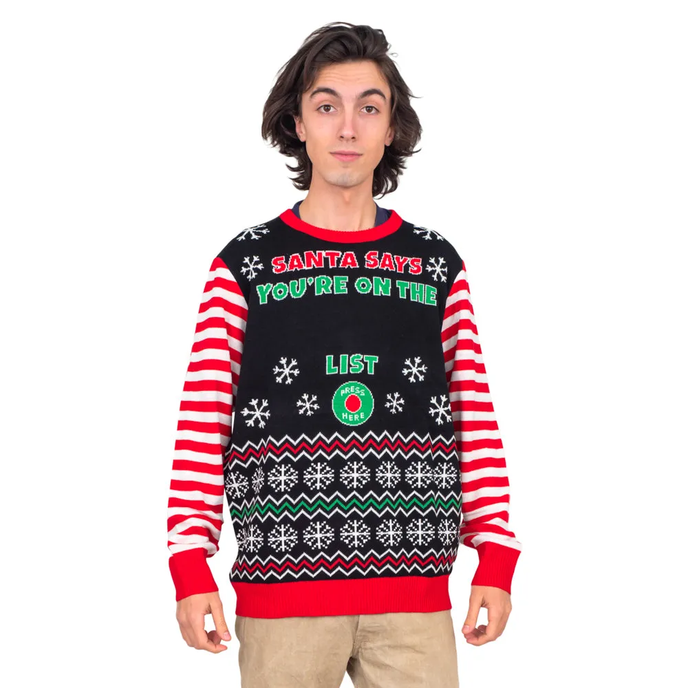 Santa Says Interactive LED Sweater