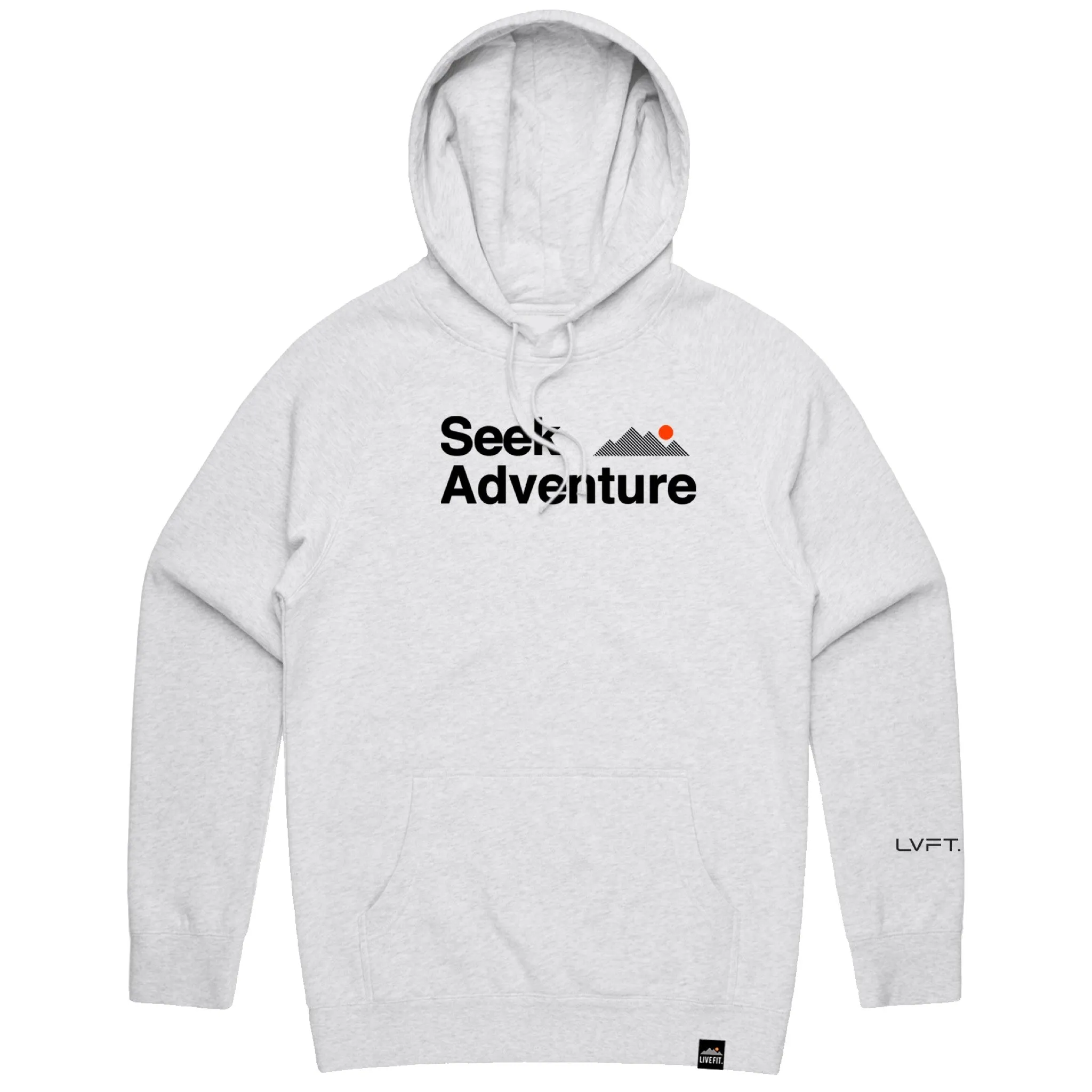 Seek Adventure Hoodie - White Heather