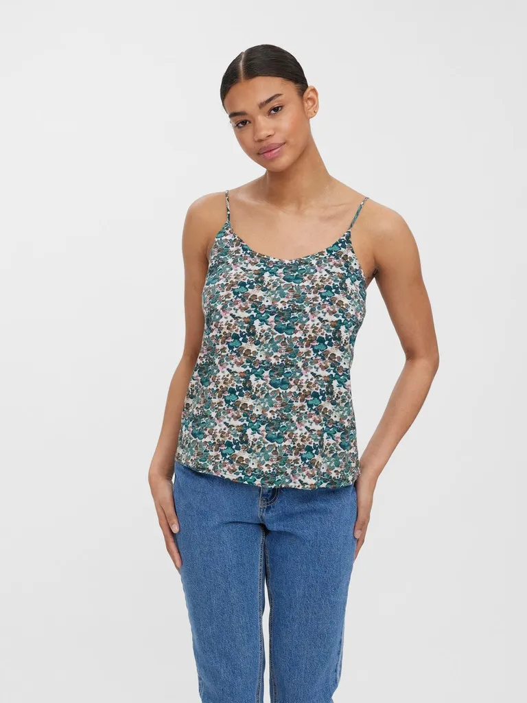 Simply Easy Singlet - Sea Moss Print