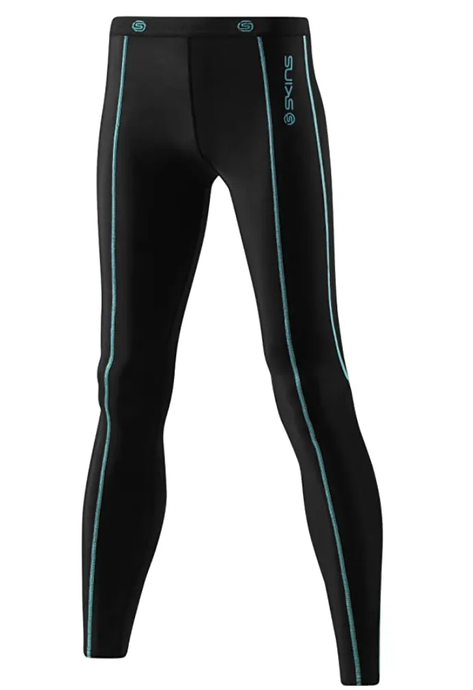 SKINS - SportSkins She Black and Blue Long Tights Women’s