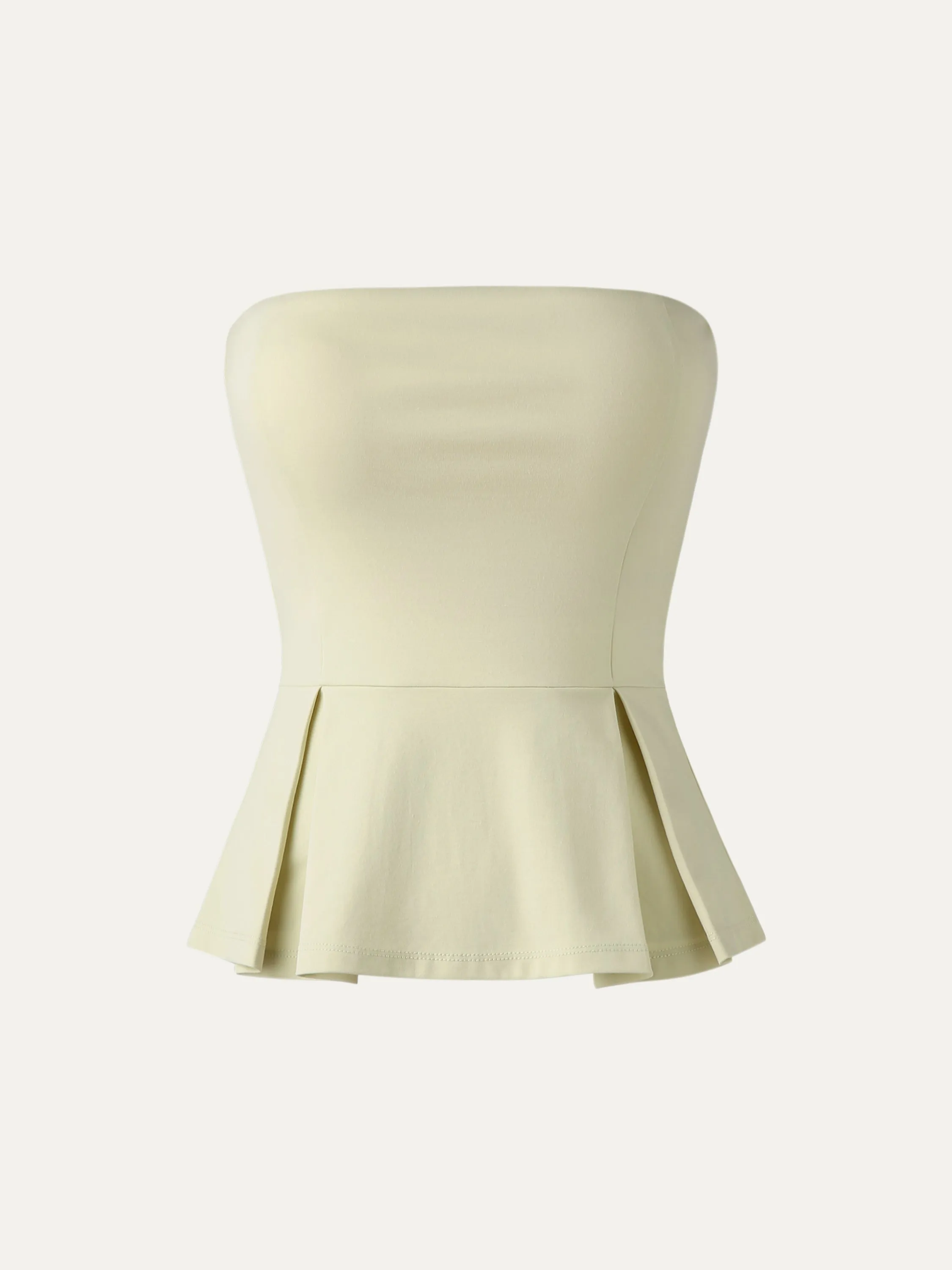 Sleek Peplume Tube Top