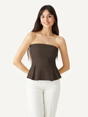 Sleek Peplume Tube Top