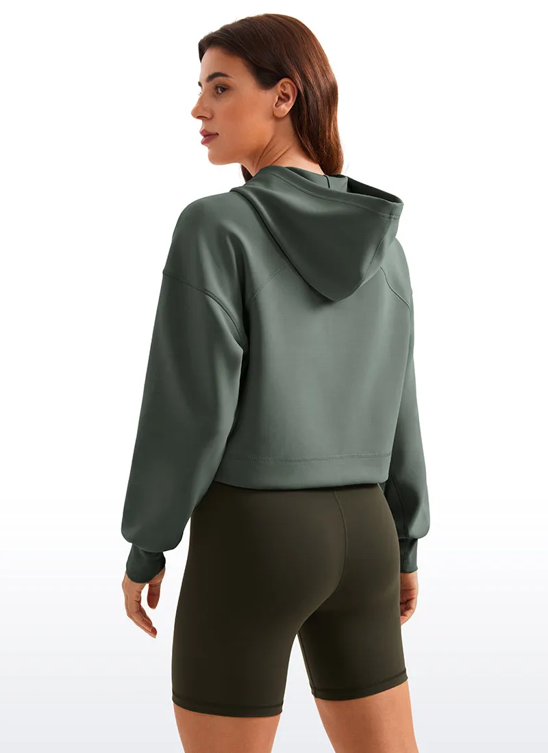 SoftAura Cropped Pullover Hoodies