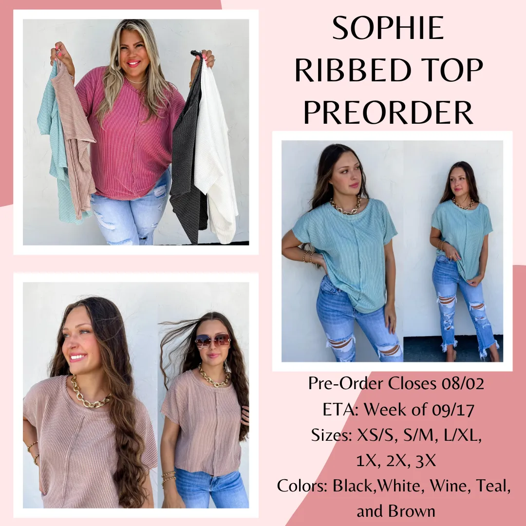 Sophie Ribbed Top Pre-Order