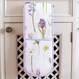 Spring Floral Cotton Double Oven Gloves