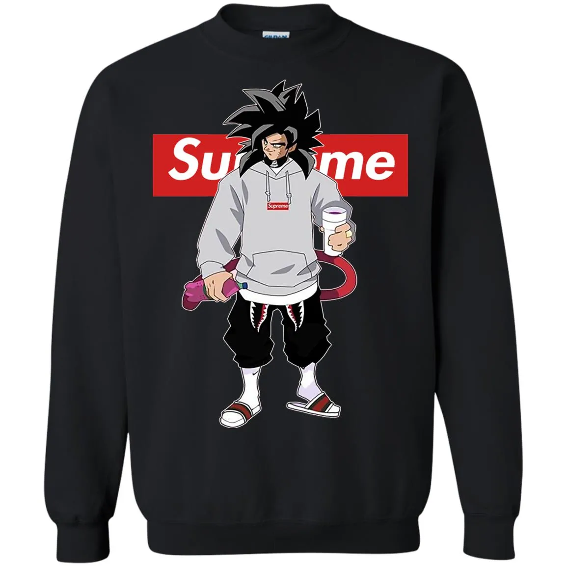 Supreme Dragon Ball Goku Best T-shirt Crewneck Pullover Sweatshirt