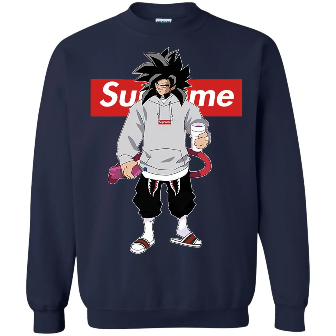 Supreme Dragon Ball Goku Best T-shirt Crewneck Pullover Sweatshirt