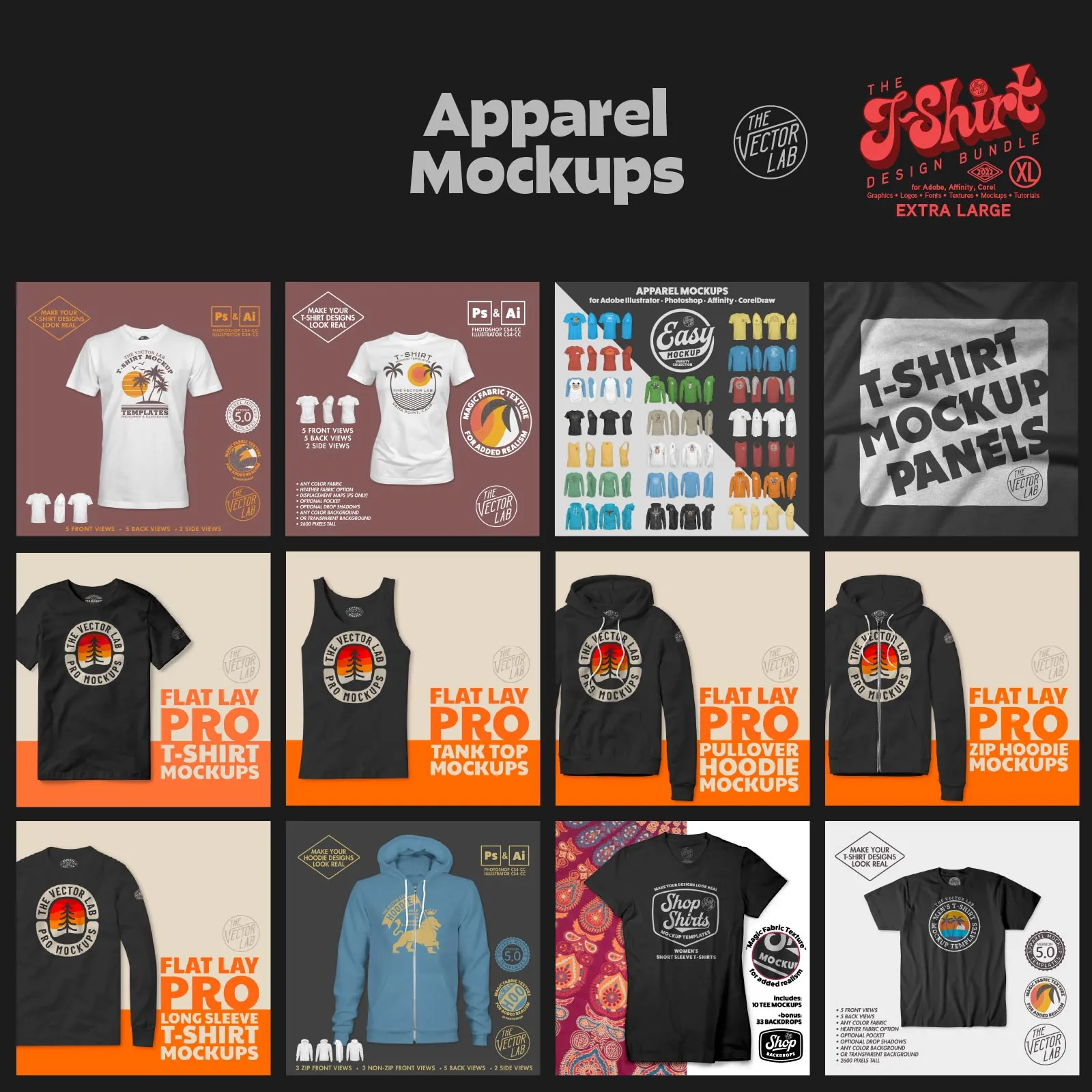 T-Shirt Design Bundle (XL)