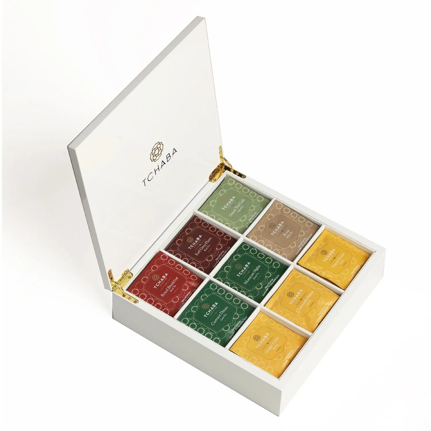 TCHABA Luxury Tea Box White