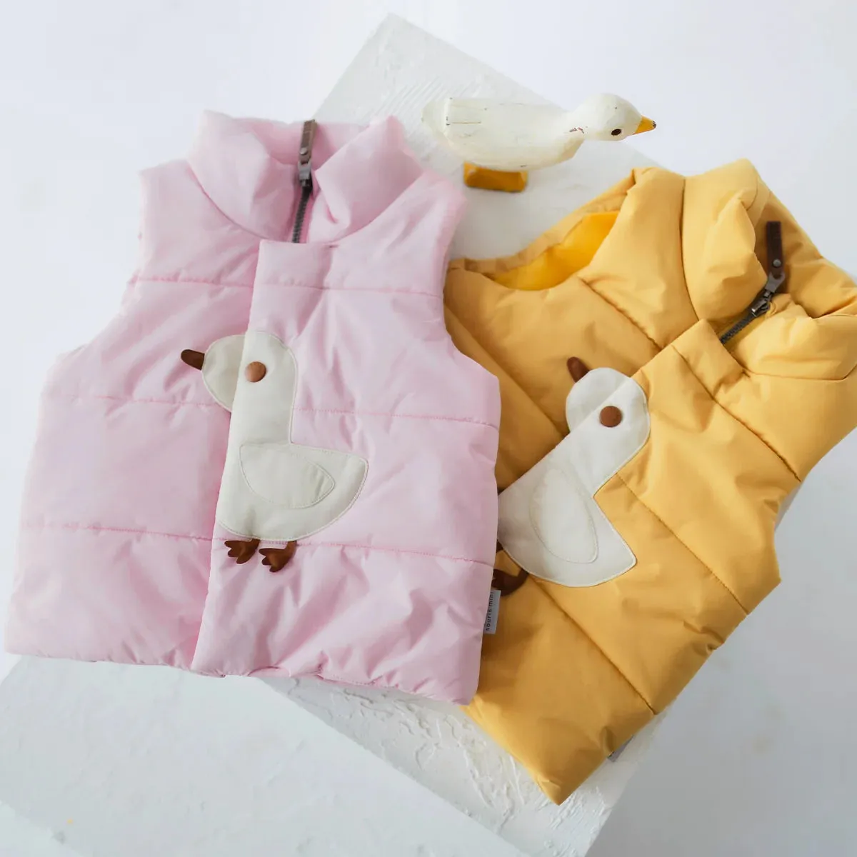 The Duckie Puffer Vest - Yellow - BABY