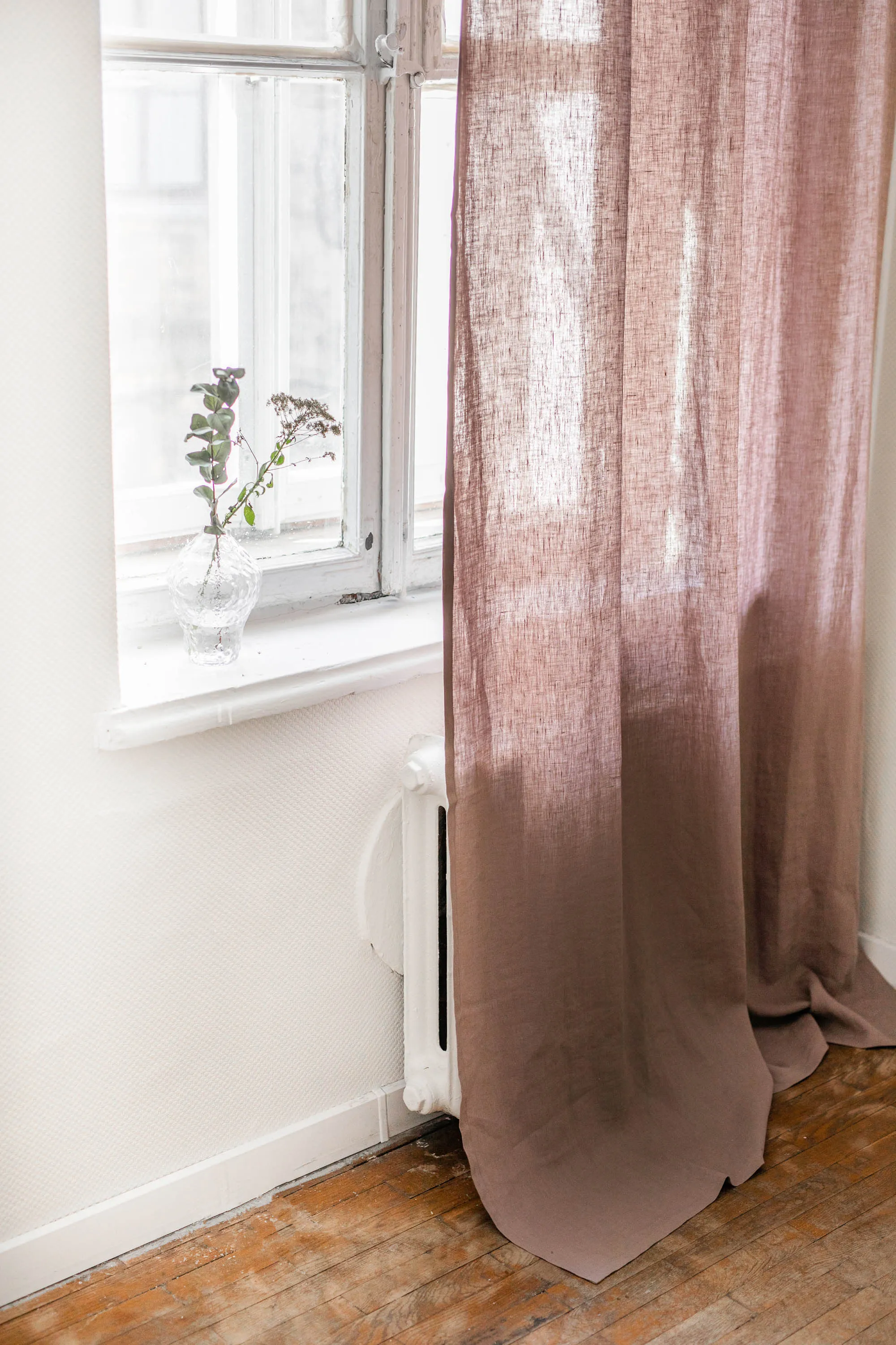 Tie top linen curtain by AmourLinen