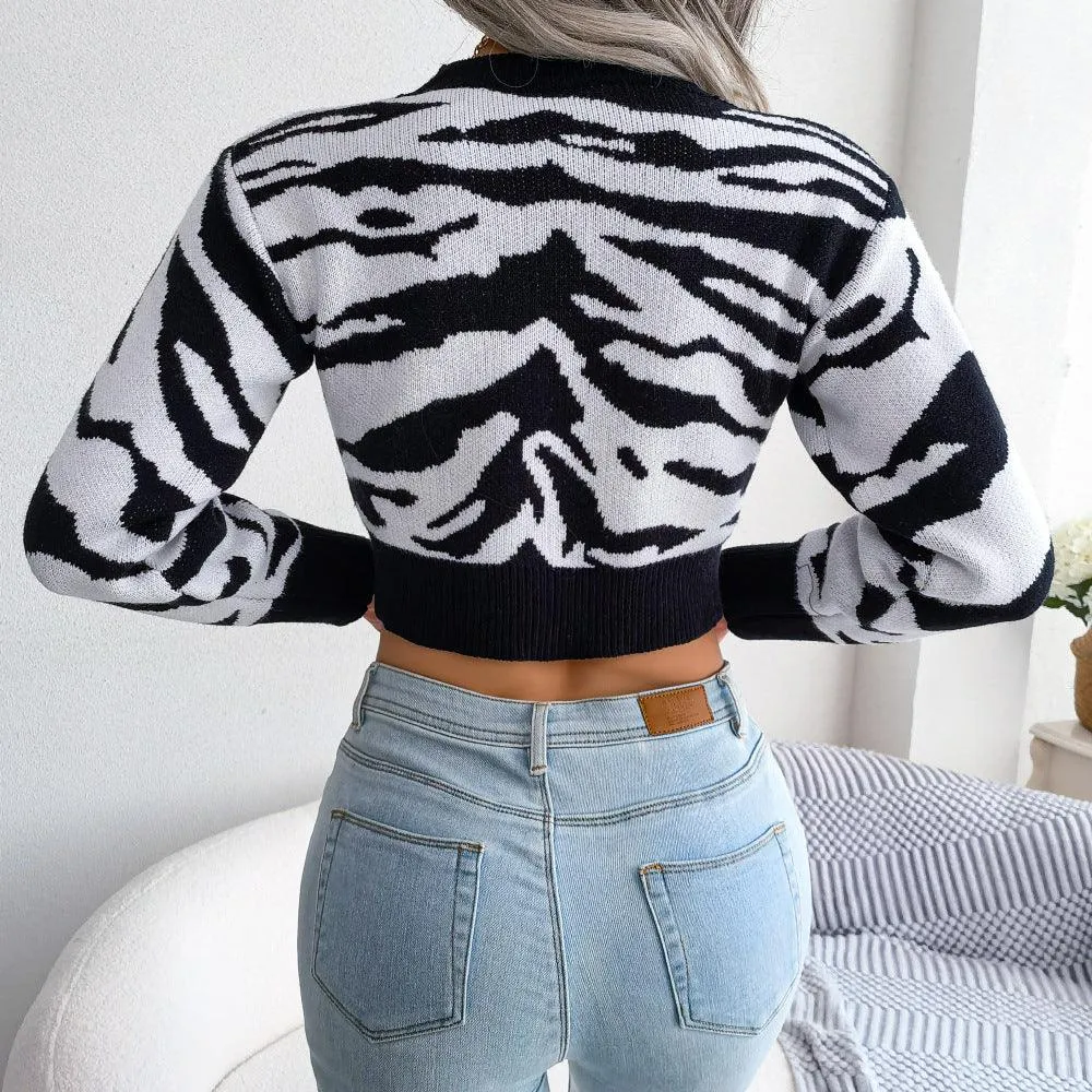 Tiger Print Sweater