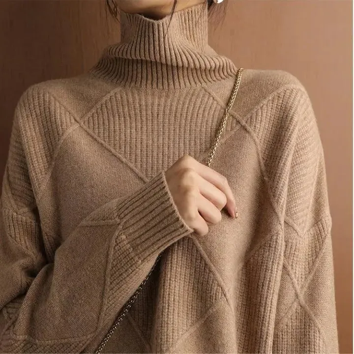 Turtle Neck Pullover Sweater