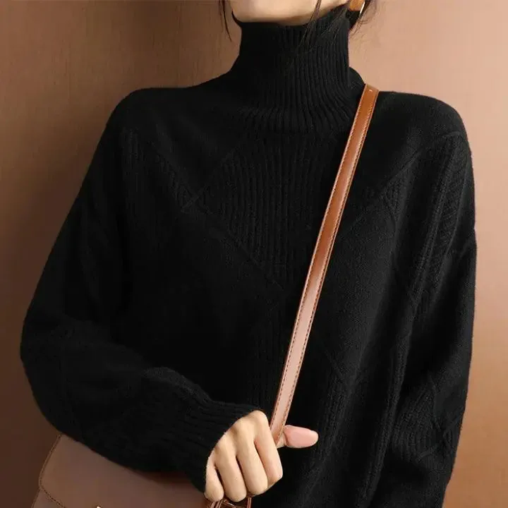 Turtle Neck Pullover Sweater