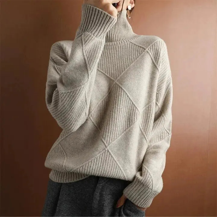 Turtle Neck Pullover Sweater