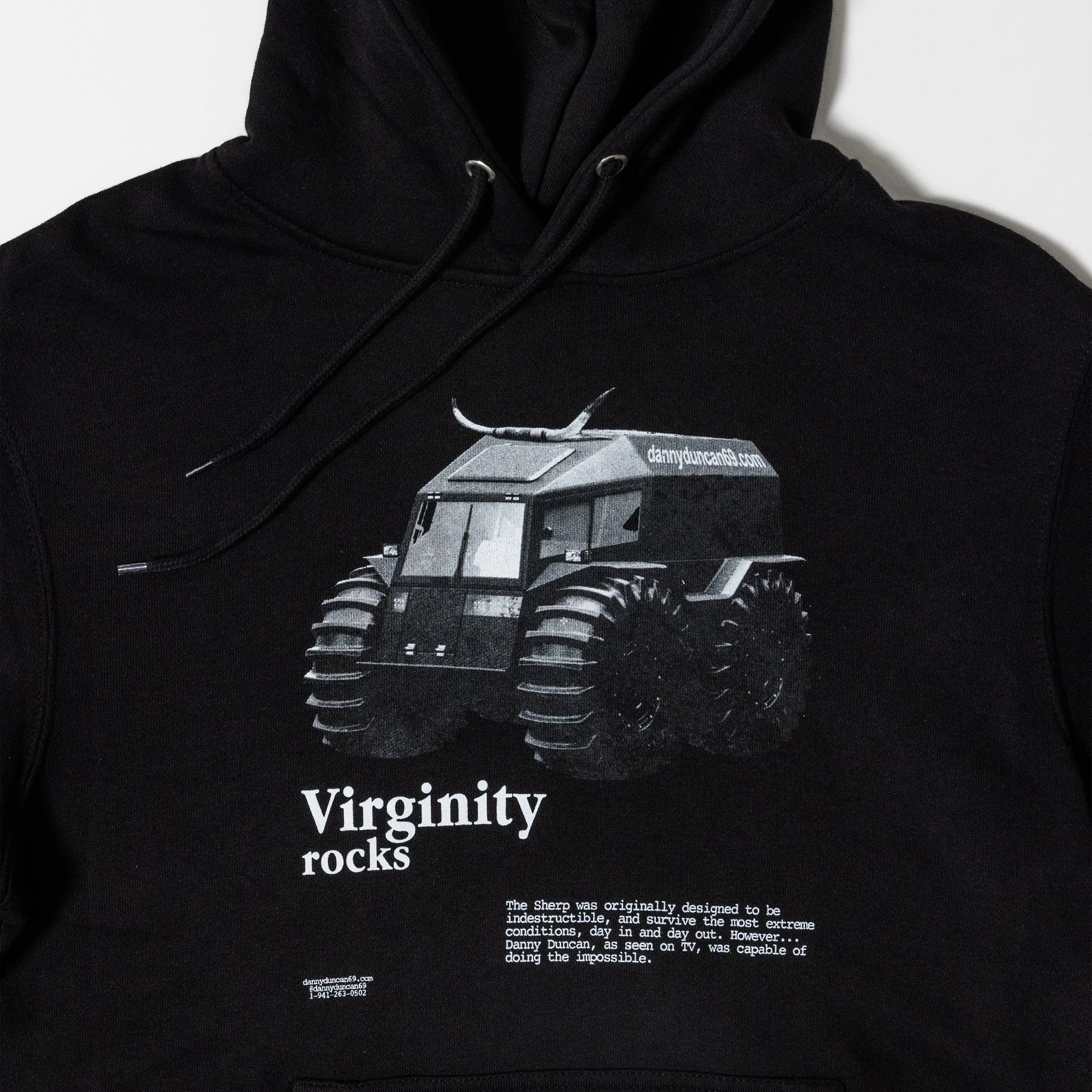 Virginity Rocks Sherp Black Hoodie