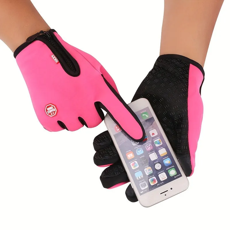 WaterResistant Touchscreen Winter Gloves for Outdoor Activities