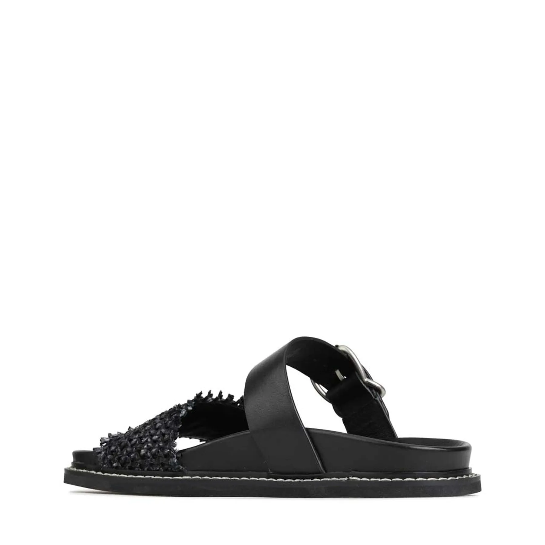 WEAVE SLIDE ARCHIVE SANDALS LEATHER