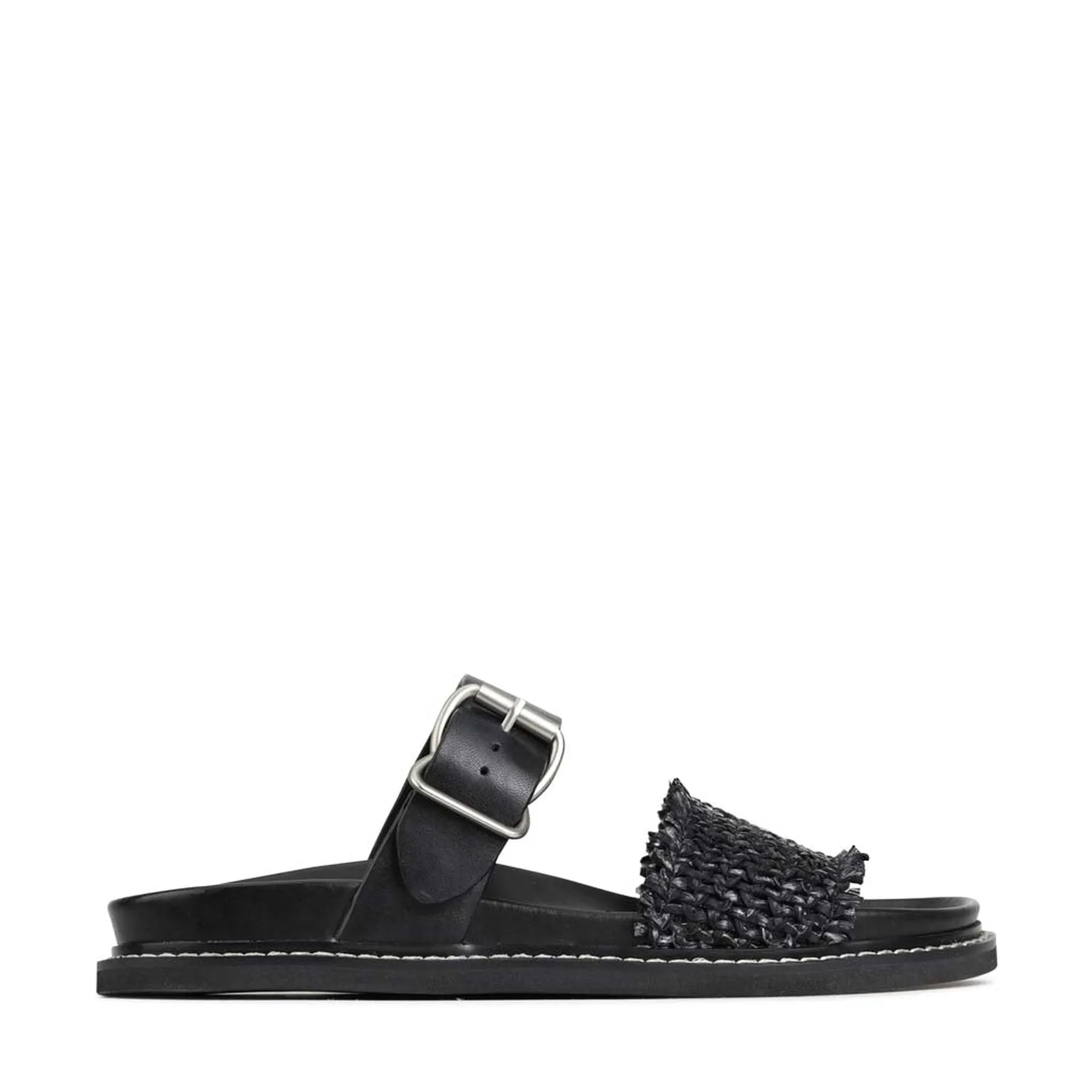 WEAVE SLIDE ARCHIVE SANDALS LEATHER