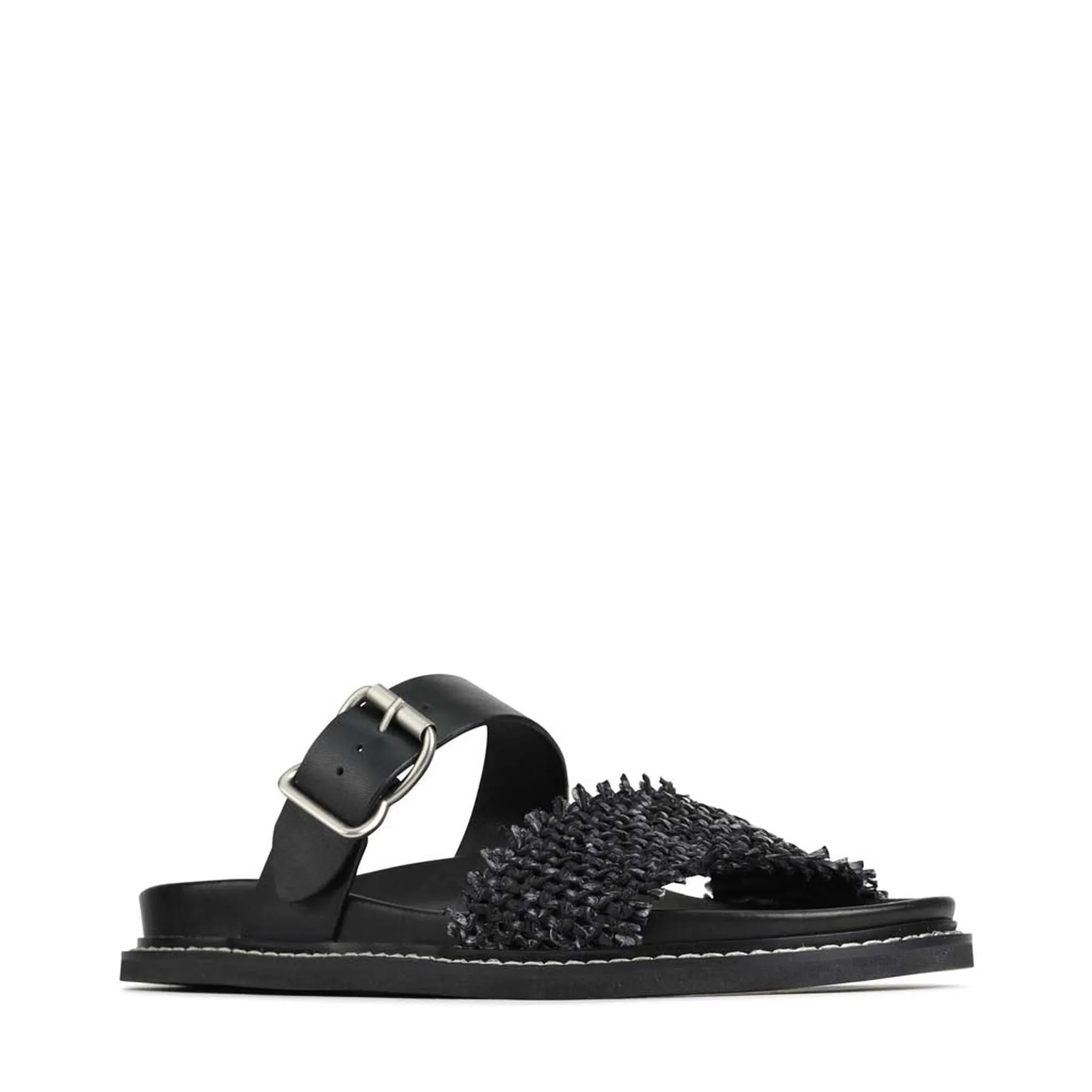 WEAVE SLIDE ARCHIVE SANDALS LEATHER