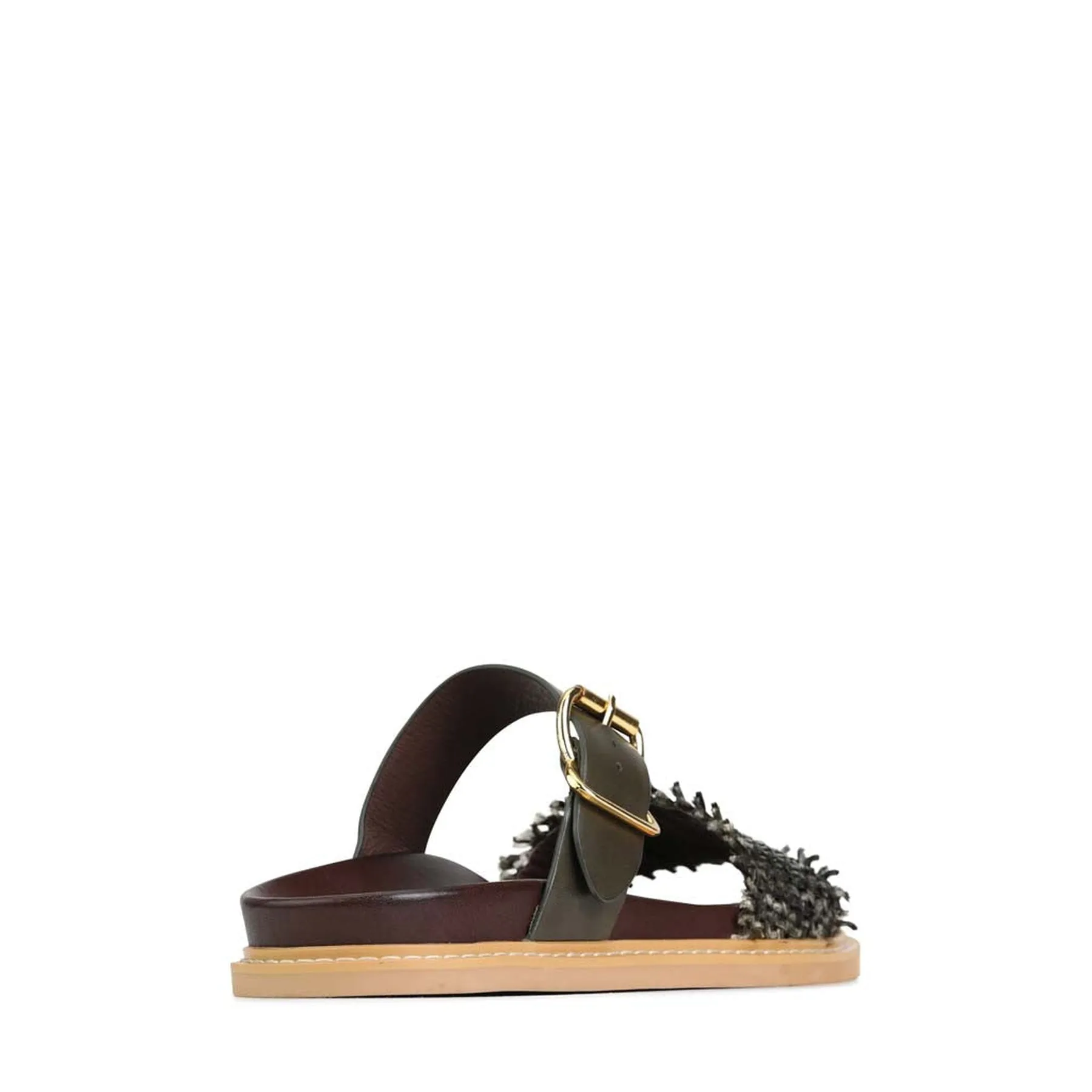 WEAVE SLIDE ARCHIVE SANDALS LEATHER