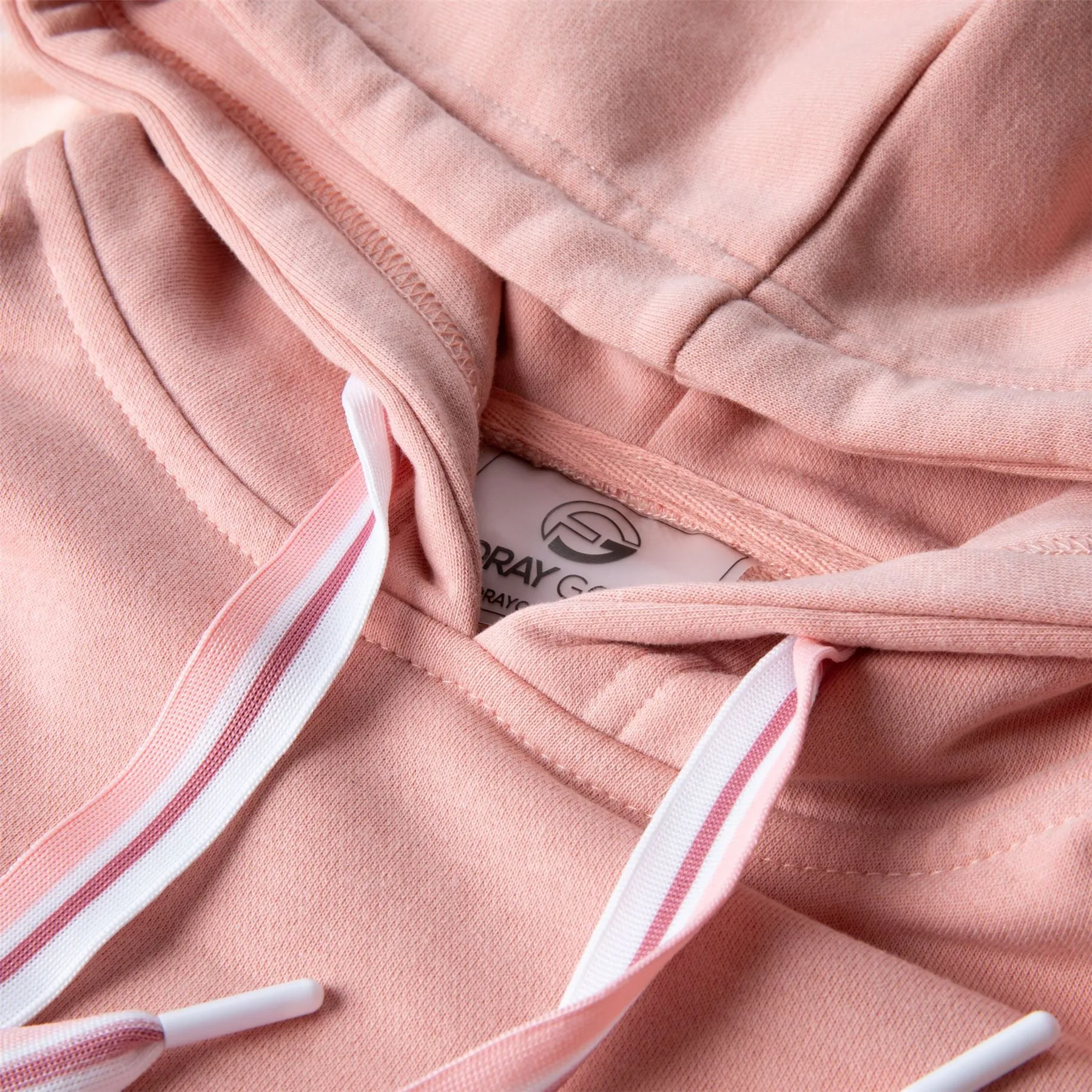 Womens French Terry Hooded Sweatshirt Powder Pink - SS23