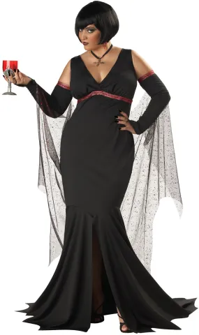 Womens Plus Size Immortal Seductress Costume Gothic Fancy Dress