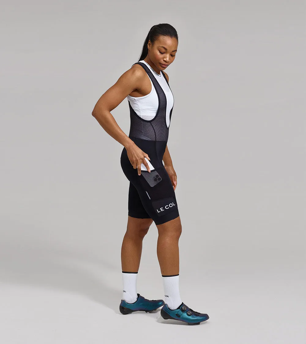 Womens Sport Cargo Bib Shorts