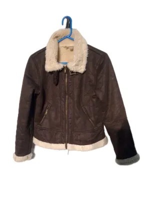 Y2k Suede  Shearling Zipper jacket