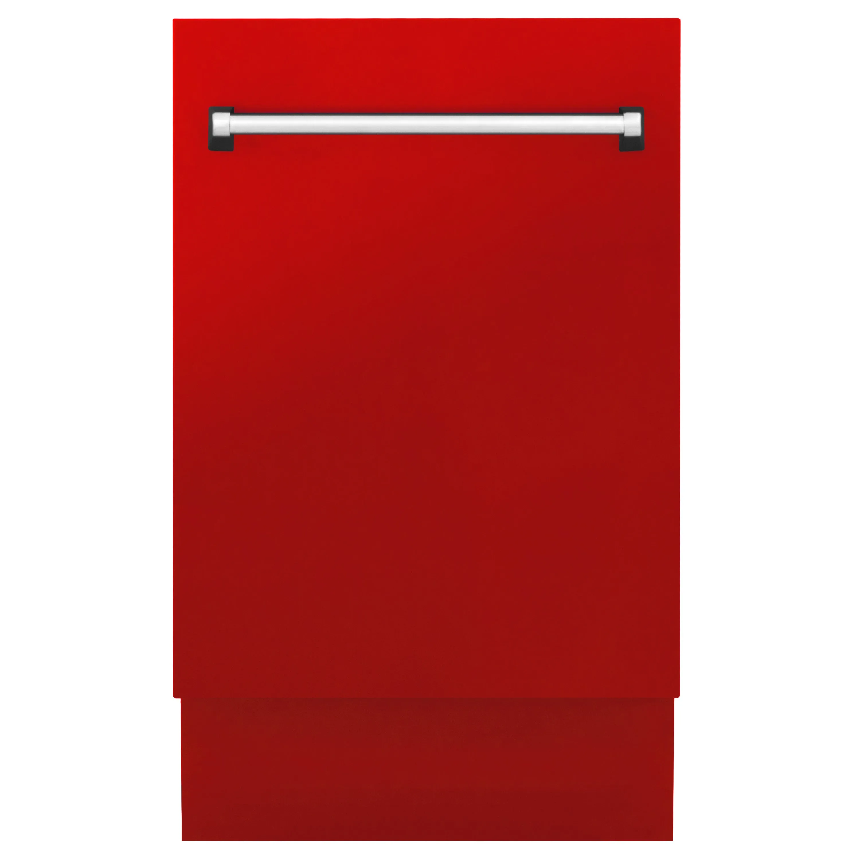 ZLINE 18 in. Tallac Series 3rd Rack Top Control Dishwasher with a Stainless Steel Tub with Red Matte Panel, 51dBa (DWV-RM-18)