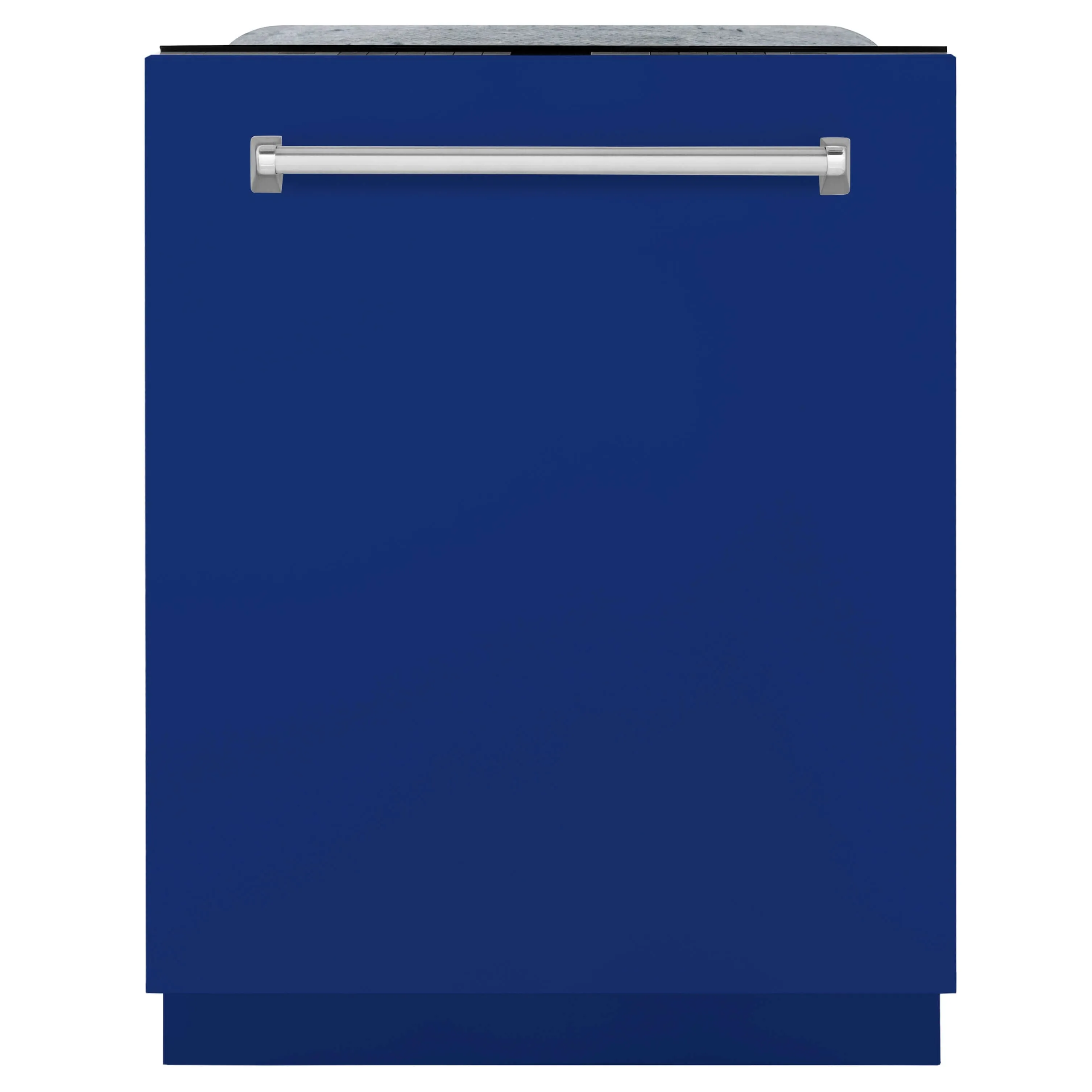 ZLINE 24 in. Monument Series 3rd Rack Top Touch Control Dishwasher with Blue Gloss Panel, 45dBa (DWMT-24-BG)