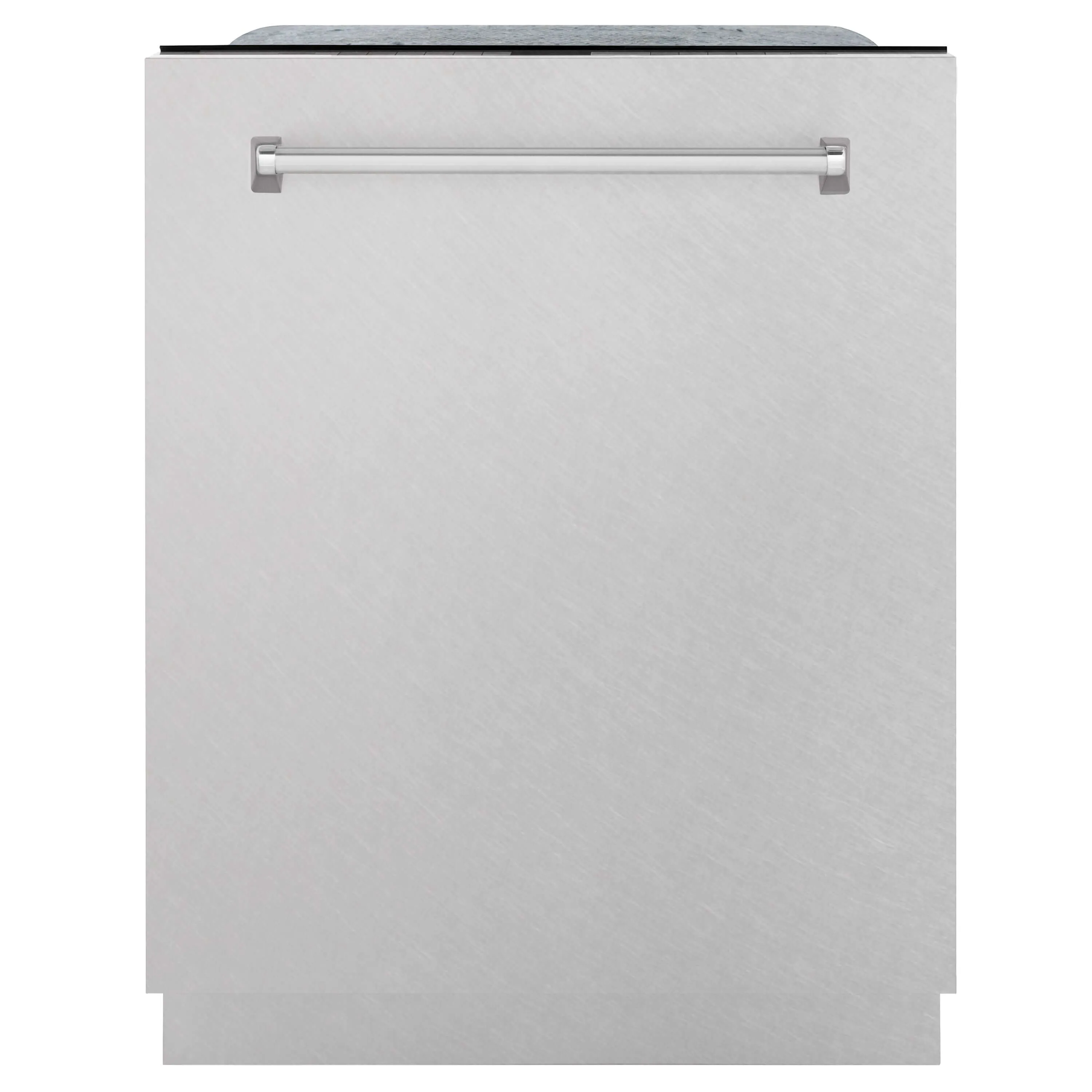 ZLINE 24 in. Monument Series 3rd Rack Top Touch Control Dishwasher with Fingerprint Resistant Stainless Steel Panel, 45dBa (DWMT-SN-24)