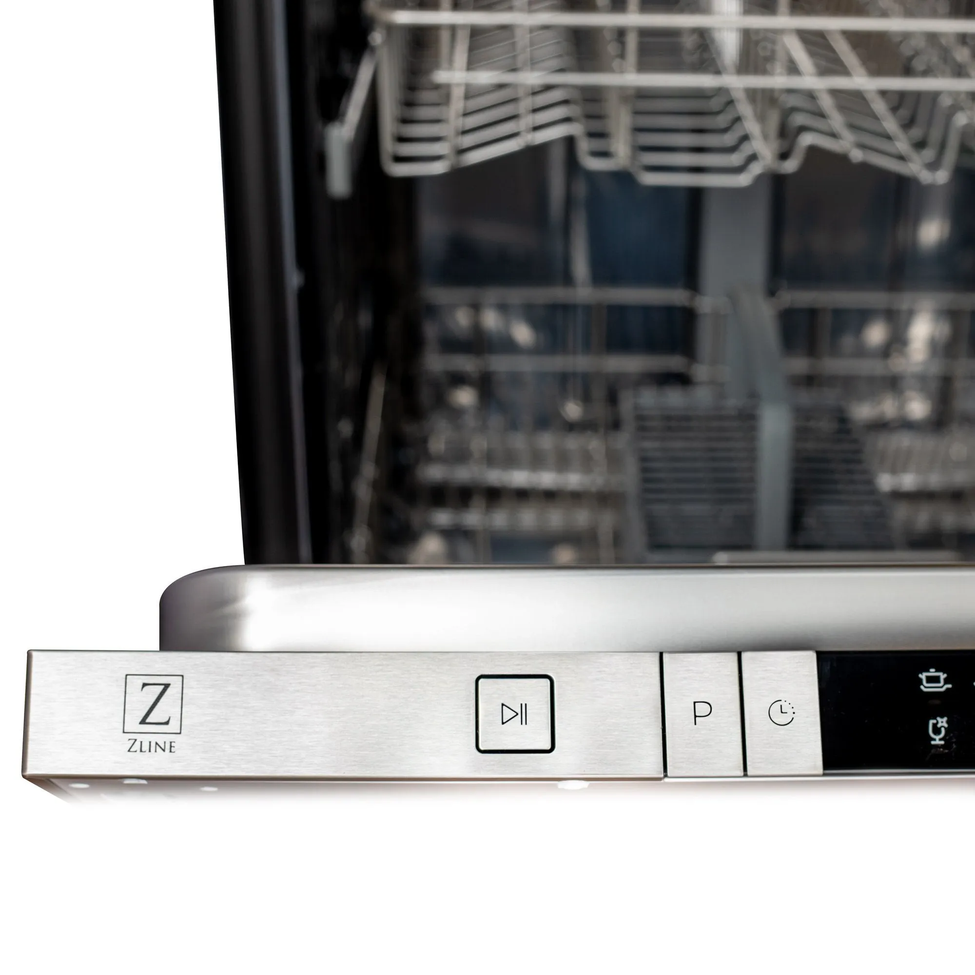 ZLINE 24 in. Panel Ready Top Control Dishwasher with Stainless Steel Tub, 52dBa (DW7713-24)