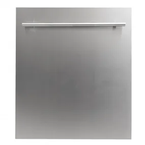 ZLINE 24 in. Top Control Dishwasher with Stainless Steel Panel and Modern Style Handle, 52dBa (DW-304-24)